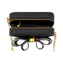 Load image into Gallery viewer, 6480- Moo Bow Mini Crossbody Bag-BLACK

