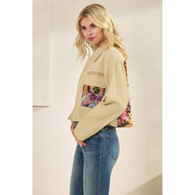 Load image into Gallery viewer, 5714-Sequins Contrast Jacket-TAN

