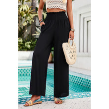 Load image into Gallery viewer, 4284-High Elastic Waist Wide Straight Leg Pockets Pants
