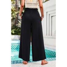 Load image into Gallery viewer, 4284-High Elastic Waist Wide Straight Leg Pockets Pants
