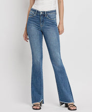 Load image into Gallery viewer, 4525- VERVET-BELLA HR Slant Hem Flare Jeans
