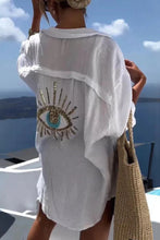 Load image into Gallery viewer, 5917-Eye Embellished Casual Blouse
