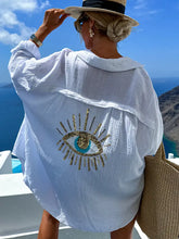 Load image into Gallery viewer, 5917-Eye Embellished Casual Blouse
