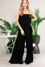 Load image into Gallery viewer, 4788-Pleated Jumpsuit Wide-Leg Wavy Hem
