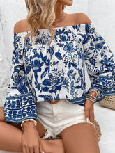 Load image into Gallery viewer, 5147-Off Shoulder Floral Print Top
