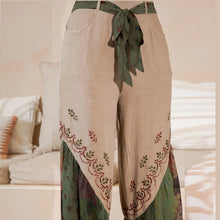 Load image into Gallery viewer, 4587-Boho Fusion: Overdyed Rayon Bellbottom Pants
