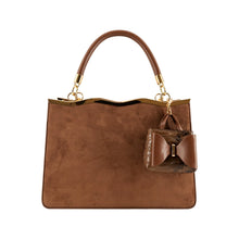 Load image into Gallery viewer, 6546- Ramona Suede Mini Charm Crossbody Bag-COFFEE
