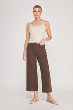 Load image into Gallery viewer, 6717- Knit Straight Leg Trousers-BROWN
