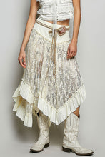 Load image into Gallery viewer, 5903- POL HIGH LOW SKIRT-CREAM
