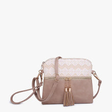 Load image into Gallery viewer, JEN &amp; CO Tara Double Zip Crossbody/Wristlet
