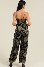 Load image into Gallery viewer, 5836-Tie Bust Wide Leg Jumpsuit-BLACK
