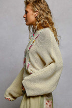 Load image into Gallery viewer, 5808- POLFull Sleeve Solid Thin Sweater Hoodie -NATURAL
