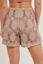 Load image into Gallery viewer, 5087-Crochet Drawstring Shorts-BIRCH
