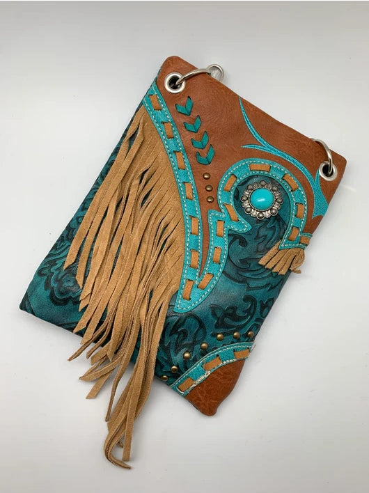 5535- CHIC BOHO BAG-CHIC200-TURQ