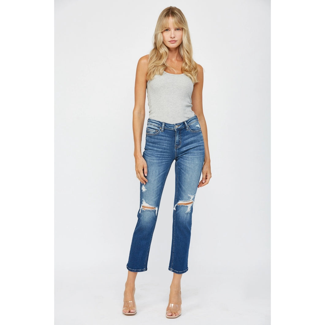4407- MICA - Mid Rise Straight Leg