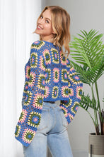 Load image into Gallery viewer, 5408-LONG Sleeves Multi-Color Crop Top-DENIM
