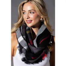 Load image into Gallery viewer, 5601-Plaid Infinity Scarf-SPECIAL PRICE
