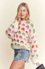 Load image into Gallery viewer, 4802-Multi Color Chunky Sweater Top
