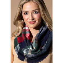 Load image into Gallery viewer, 5601-Plaid Infinity Scarf-SPECIAL PRICE
