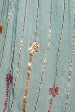 Load image into Gallery viewer, 5804- POL V-Neck Tassel Glint Embroidery Cotton Flowy Fit Maxi Dress
