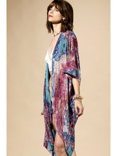 Load image into Gallery viewer, 6228- Plum Mist Tie-Dye Kimono
