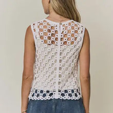 Load image into Gallery viewer, 6265- Sequin Circular Crochet Net Top
