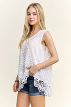 Load image into Gallery viewer, 6338- Casual Crochet Tank Top-WHITE

