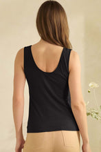 Load image into Gallery viewer, 6679- Airsoft Reversible Modal U-V Neck Tank-BLACK
