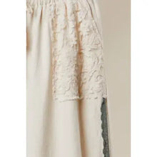 Load image into Gallery viewer, 6188- Lace Accents Patchwork Crochet Jogger Pants
