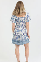 Load image into Gallery viewer, 5102-V Neck Twist Front Cut Out Dress-BLUE
