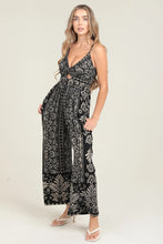 Load image into Gallery viewer, 5835-V Neck Twist Front Cut Out Jumpsuit
