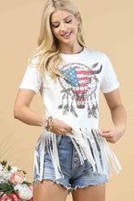 Load image into Gallery viewer, 6027-EMMA LONGHORN FRINGE TOP
