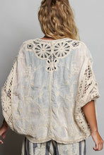 Load image into Gallery viewer, 5896- POL CROCHET CARDIGAN-ONE SIZE-NATURAL
