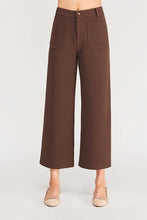 Load image into Gallery viewer, 6717- Knit Straight Leg Trousers-BROWN
