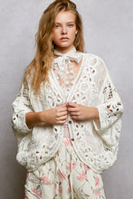 Load image into Gallery viewer, 5897- POL CROCHET CARDIGAN-ONE SIZE-OFF WHITE
