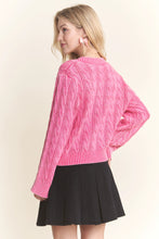 Load image into Gallery viewer, 4656-Mineral Washed Sweater Top-PINK
