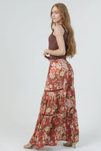 Load image into Gallery viewer, 6591- Wide Leg Pants with Lace Inserts-FLORAL
