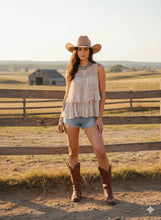 Load image into Gallery viewer, 5884-Desert Dream Moonlight Tiered Lace TOP
