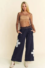 Load image into Gallery viewer, 5526-Bead and Pearl Embellished Long Sleeves Mesh Top-BROWN
