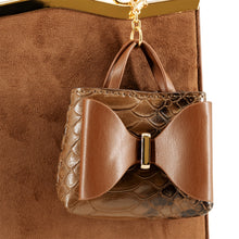 Load image into Gallery viewer, 6546- Ramona Suede Mini Charm Crossbody Bag-COFFEE
