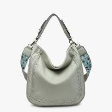 Load image into Gallery viewer, JEN &amp; CO Aris Whipstitch Hobo/Crossbody w/ Guitar Strap

