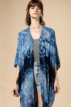 Load image into Gallery viewer, 6495- Indigo Tie Dye Kimono
