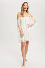 Load image into Gallery viewer, 4448-Open Shoulder Lace Dress-IVORY
