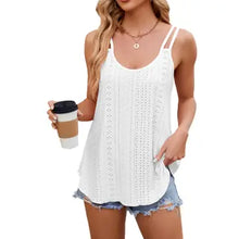 Load image into Gallery viewer, 6116- Round-Neck Women's Halter Top-WHITE

