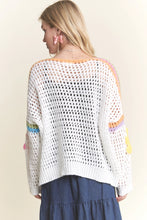 Load image into Gallery viewer, 4886- Floral Applique Crochet Top
