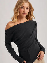 Load image into Gallery viewer, 6410- One Off Shoulder Knit Top-ASH
