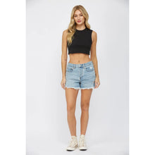 Load image into Gallery viewer, 5879- MICA-High Rise Shorts-COOL BLUE
