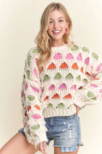 Load image into Gallery viewer, 4802-Multi Color Chunky Sweater Top
