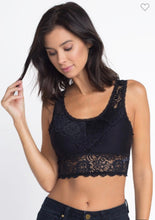 Load image into Gallery viewer, 3513- Seamless Lace Bralette- black
