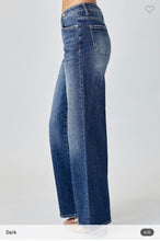 Load image into Gallery viewer, 3469-MID RISE CROSSOVER WIDE LEG JEANS
